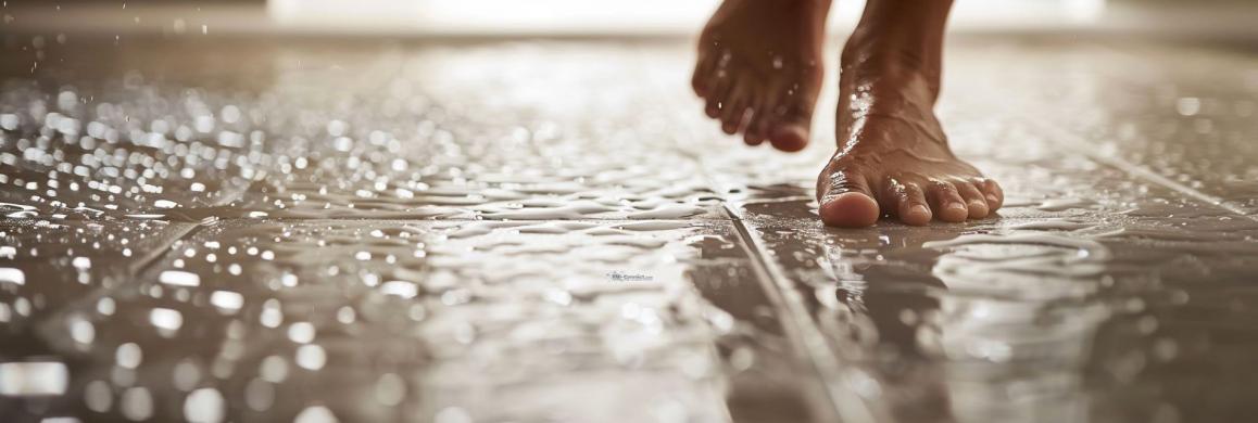 Nasse Fliesenoberfläche