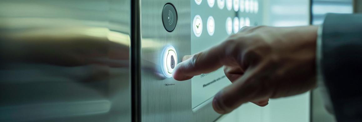 Aufzugbedienung per Fingerdruck