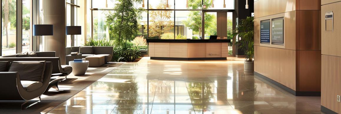 Empfangsbereich eines Geschäftsgebäudes